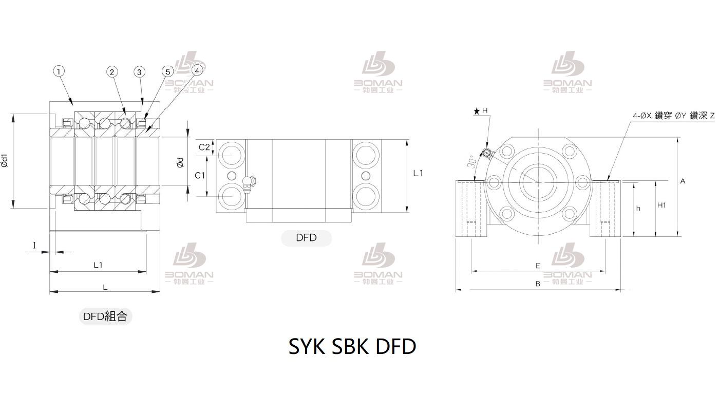 SYK WBK syk品牌丝杆支撑座生产厂家